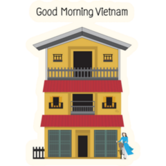 Good Morning Vietnam Old Town Sticker