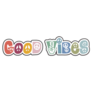 Good Summer Vibes Hippie Lettering Sticker