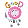 Good, Vibes 90s Style Lettering Sticker