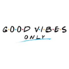 Good Vibes Only 90s Retro Tv Show Sticker