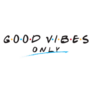 Good Vibes Only 90s Retro Tv Show Sticker