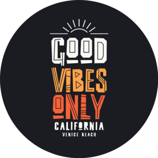 Good Vibes Only. California, Venice Beach Sticker