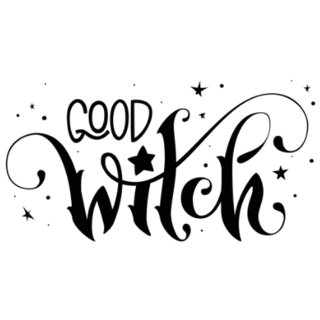 Good Witch Lettering Sticker