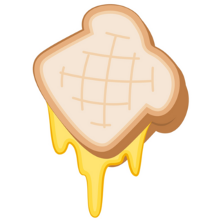 Gooey Grilled Cheese Sandwich Sticker