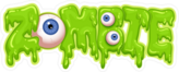 Gooey Zombie Word Sticker