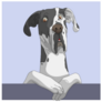 Goofy Great Dane Sticker