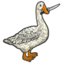 Goose and Knife Sticker