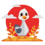 Goose Cute Cartoon Sticker