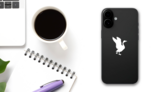 Goose Landing Sticker on a Phone (New) example