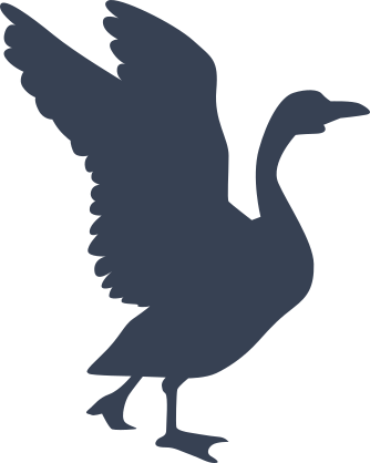 Goose Landing Sticker