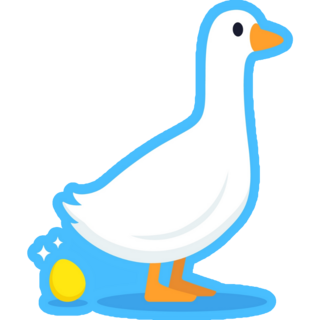 Goose Laying Golden Egg Sticker