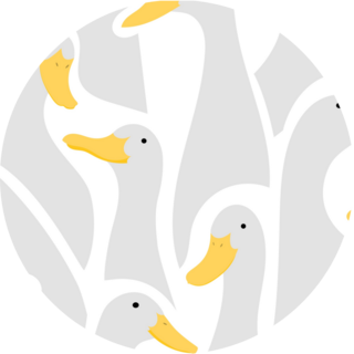 Goose Pattern Sticker