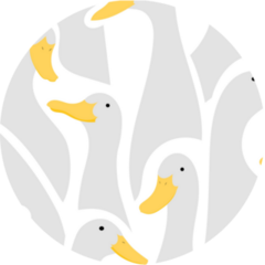 Goose Pattern Sticker