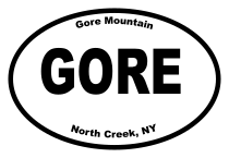 Gore Mountain Oval Sticker