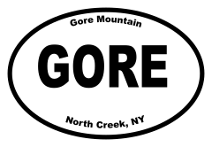 Gore Mountain Oval Sticker