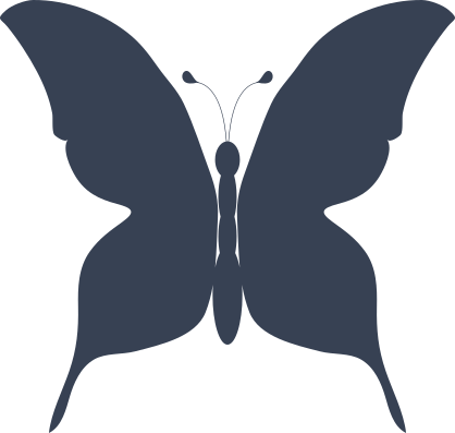 Gorgeous Butterfly Silhouette Sticker
