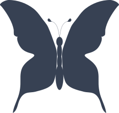 Gorgeous Butterfly Silhouette Sticker