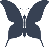Gorgeous Butterfly Silhouette Sticker