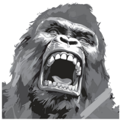 Gorilla Art Sticker