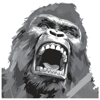 Gorilla Art Sticker