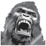 Gorilla Art Sticker