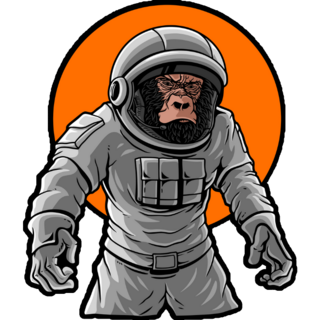 Gorilla Astronaut Sticker