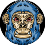 Gorilla Blue Sticker