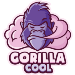 Gorilla Cool Purple Sticker