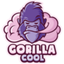 Gorilla Cool Purple Sticker