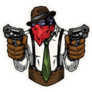 Gorilla Gangster Gun Sticker