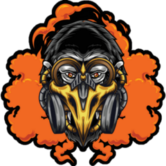 Gorilla Gas Mask Sticker