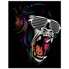Gorilla Hip Hop Sticker