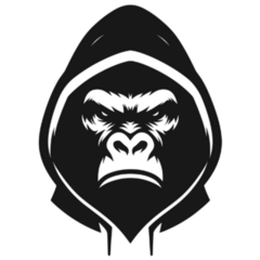 Gorilla In Hoodie Sticker