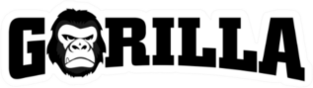 Gorilla Lettering Sticker