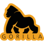 Gorilla Logo Yellow Sticker