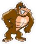 Gorilla Mascot Sticker