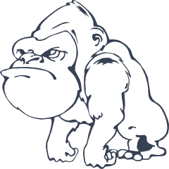 Gorilla Or Ape Sticker