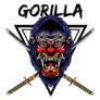 Gorilla Samurai Sticker