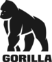 Gorilla Silhouette Sticker with Text