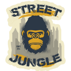 Gorilla Street Jungle Sticker