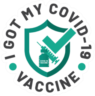 Got My Covid-19 Vaccine Badge Sticker