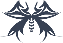 Gothic Butterfly With Large Antennae Sticker