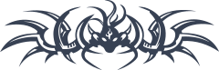 Gothic Dragon Border With Wings Sticker
