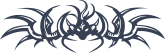 Gothic Dragon Border With Wings Sticker