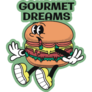 Gourmet Dreams Burger Character Sticker