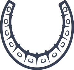 Graceful Horseshoe Sticker