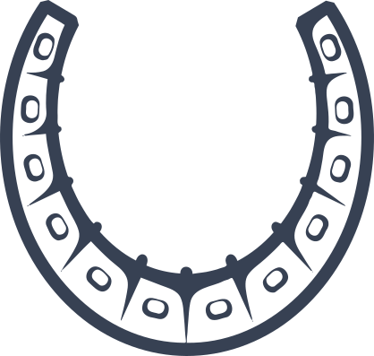 Graceful Horseshoe Sticker