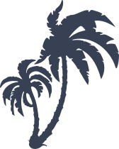 Graceful Palm Trees Sticker