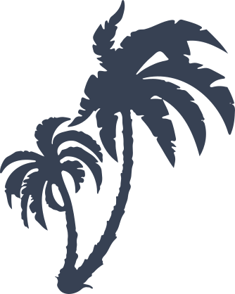 Graceful Palm Trees Sticker