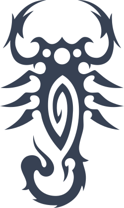 Graceful Scorpion Sticker